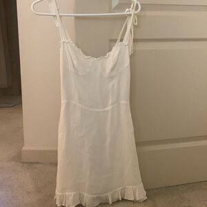 Reformation White Christine Mini Dress size 6